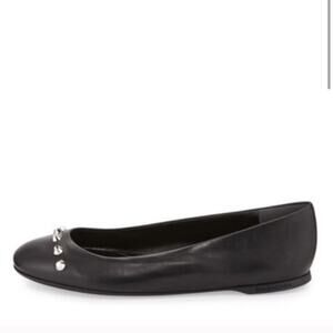 NWT Balenciaga cap toe stud ballet flats